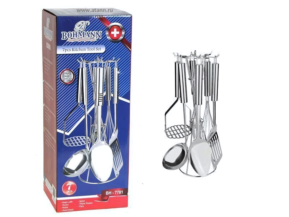 Наборы кухонных принадлежностей 7 предметов нерж, 7781ВН