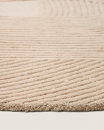 Белый шерстяной ковер Domm 160 x 230 см