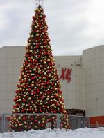 Большие шары на елку