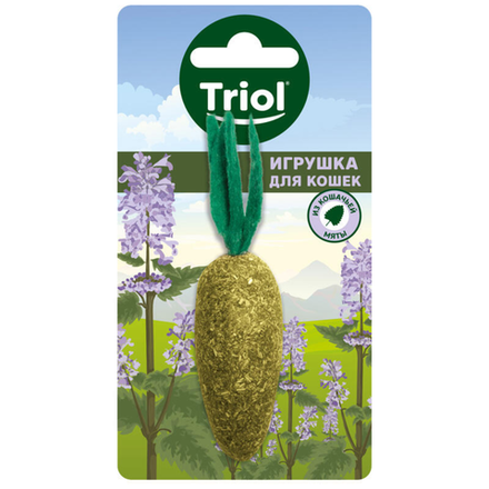 Игрушка для кошек Triol Морковь из прессованной кошачьей мяты