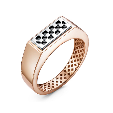 Кольцо из золота 585 пробы с Ониксом