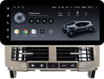Магнитола для Lexus RX 2003-2009, Toyota Harrier XU30 2003-2013 (ШГУ цветной, рамка серо-бежевая) - Teyes LUX ONE ROUND монитор 12.3" 2K QLED на Android 10, ТОП процессор, CarPlay, 4G SIM-слот