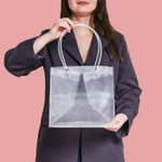 Пакет ПВХ с ручками с квадратным дном 25 х 25 х 25 см