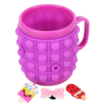 Кружка детская 45 см 10х8 см материал PVC, 6 видов микс, с-30945