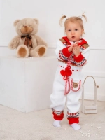 Вязаный комбинезон для новорожденных и малышей на молнии