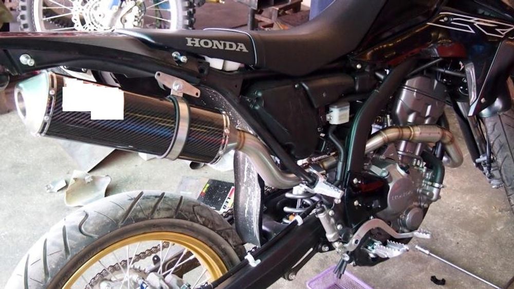 Full Exhaust System for Honda CRF250L-M-Rally (2012-2020). Made in Thailand. MOTO-X V.1 Carbon