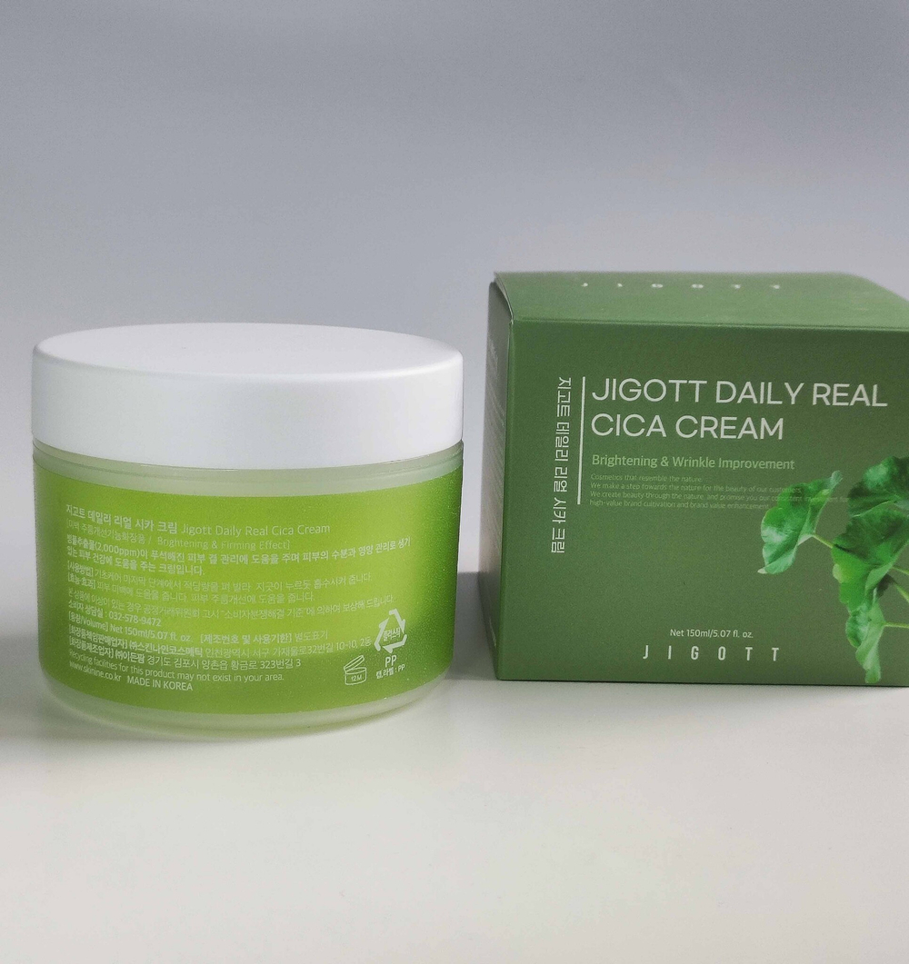 Jigott Крем для лица с центеллой Daily Real Cica Cream 150 мл