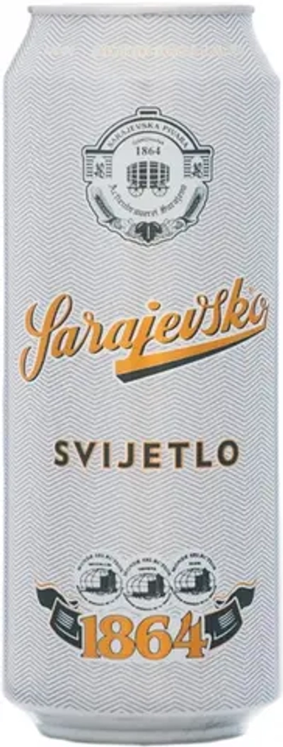 Пиво Сараевское Светлое / Sarajevsko Svijetlo 0.5 - банка