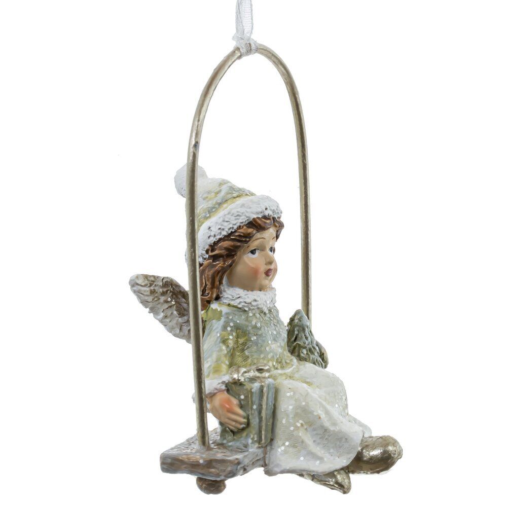 GAEM Изделие декоративное подвесное "Девочка на качелях", L5 W3,5 H8 см, 2в.