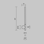 Настенный светильник (бра) Maytoni MOD432WL-L6B3K