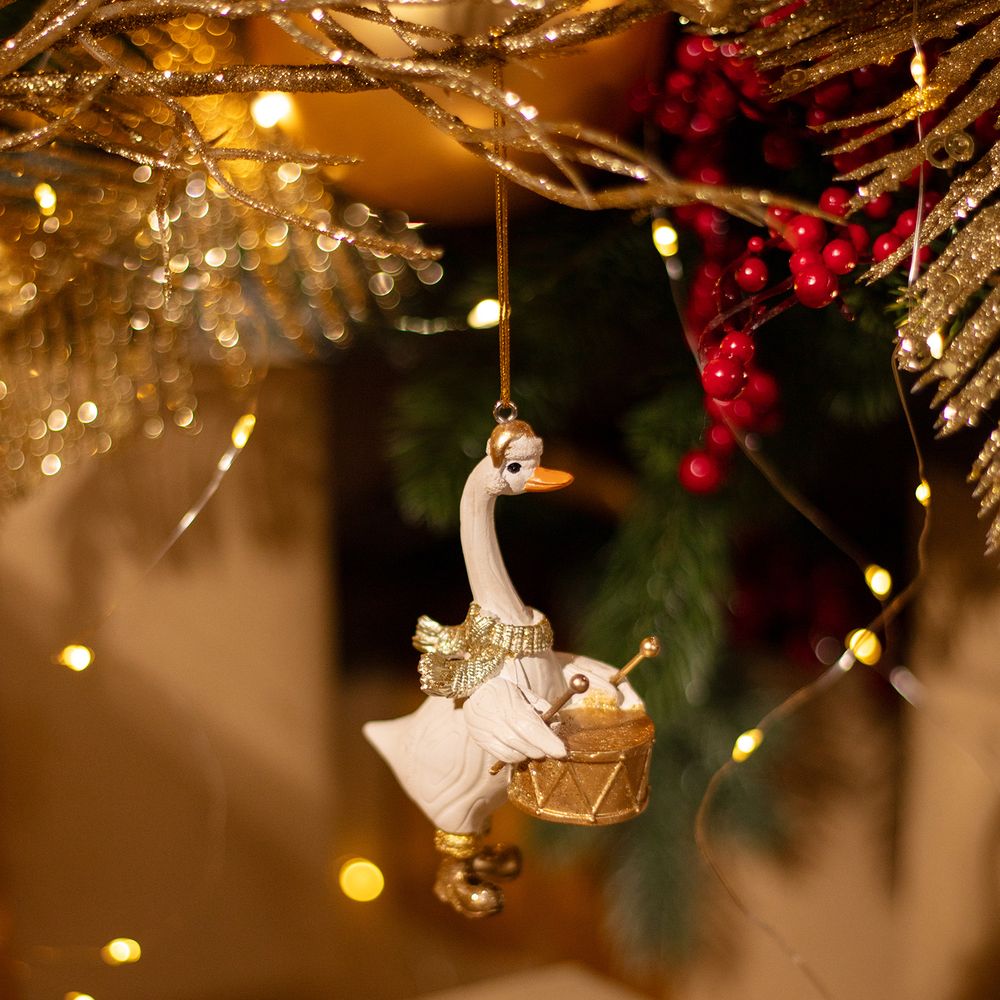 ЕЛОЧНОЕ УКРАШЕНИЕ "ГУСЬ" 7Х4Х11 СМ