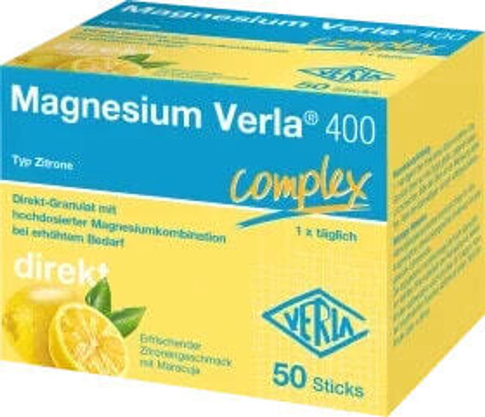 Magnesium 400 Zitrone Direkt-Granulat Sticks 50 St, 125 g