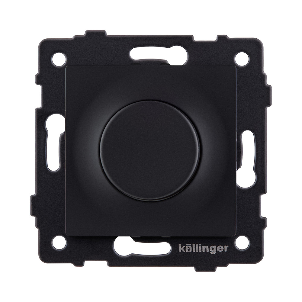 Светорегулятор для светодиодных ламп, проходной, 500W, черный матовый Kollinger REA-048BM для Aspekt, Eleganz, Reflex