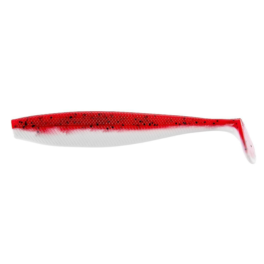 Виброхвост несъедоб. Trofey 5.5"/14см Red & White 50шт. (HS-25-003-N) Helios