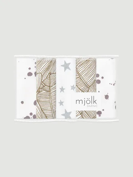 Нагрудник Mjolk текстиль 5 шт.