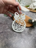 Новогодняя елочная игрушка Шар