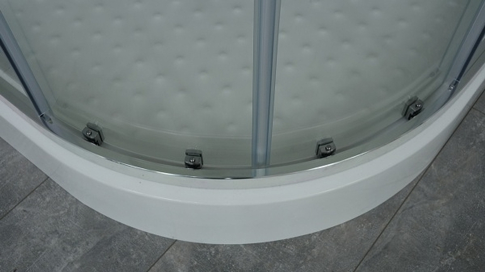 Душевой уголок Timo TL 100x100 TL-1101R профиль Хром стекло прозрачное с рисунком