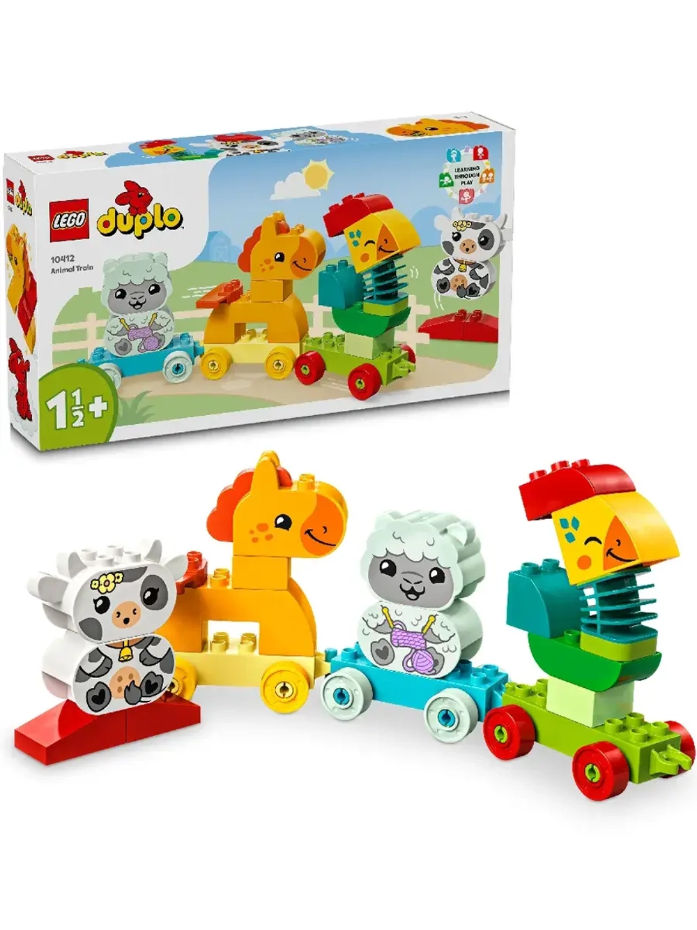 Лего Дупло 10412 Поезд с животными Lego Duplo
