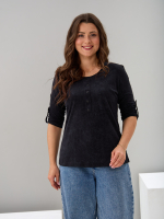 Лонгслив ЛНк-005/черный-варенка