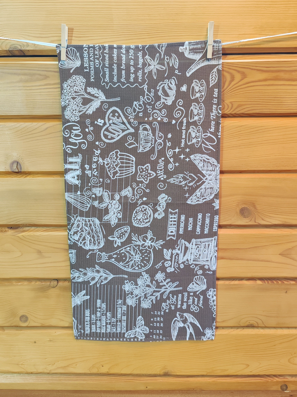 Набор кухонных полотенец, 3 шт , 45х60 см , рогожка