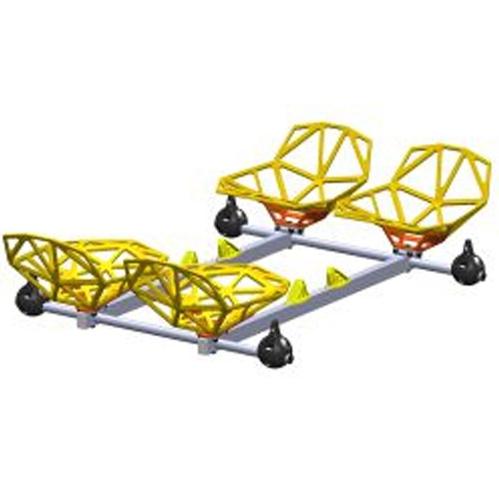 Качели парные сдвоенные непрозрачные