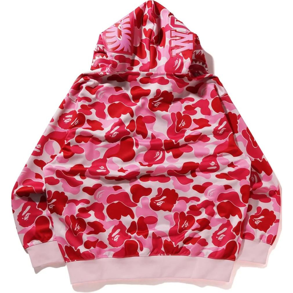 A Bathing Ape Abc Camo Rayon Relaxed Fit Shark Full Zip Худи розовый