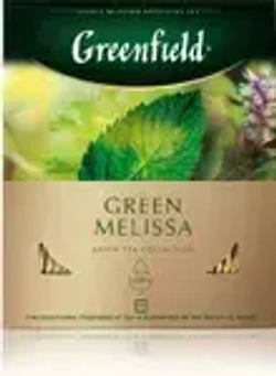 Чай в пакетиках зелёный Greenfield Green Melissa, 100 шт