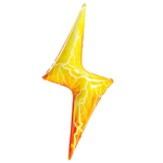 Шар Фольгированный Молния (Желтый)