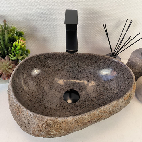 Раковина из речного камня RS-65377 45*31*15 0861