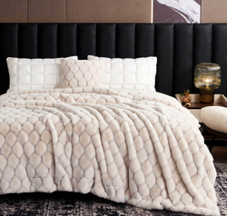 Плед 160x220 Sofi De MarkO Адриана №8 молочно-белый