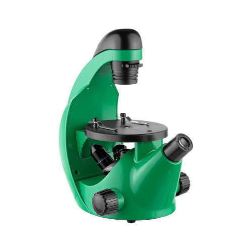 Микроскоп школьный Эврика 40x-320x инвертированный (лайм)