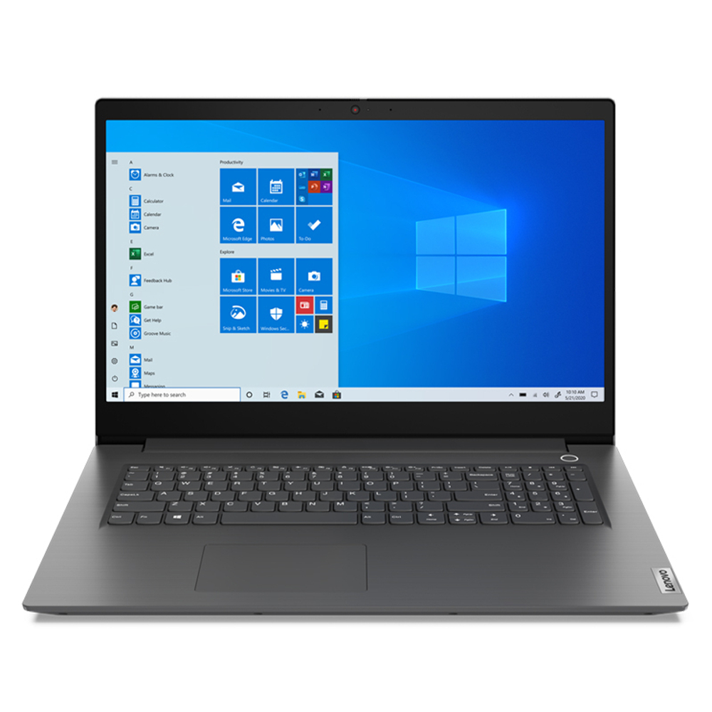 Ноутбук Lenovo V17-IIL 17.3" FHD (1920x1080) IPS 300N, I5-1035G1 1.0G, 2x4GB DDR4 2666, 256GB SSD M.2, Intel UHD, WiFi, BT, FPR, 0.3MP Cam, 42Wh, 65W Round Tip, Win 10P64 ENG, 1Y, 2.2 kg (82GX0000MH)