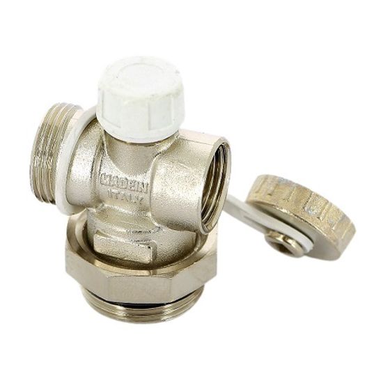 Концевик Uni-Fitt 1"x1/2" для коллекторных групп никелированный 460N4200