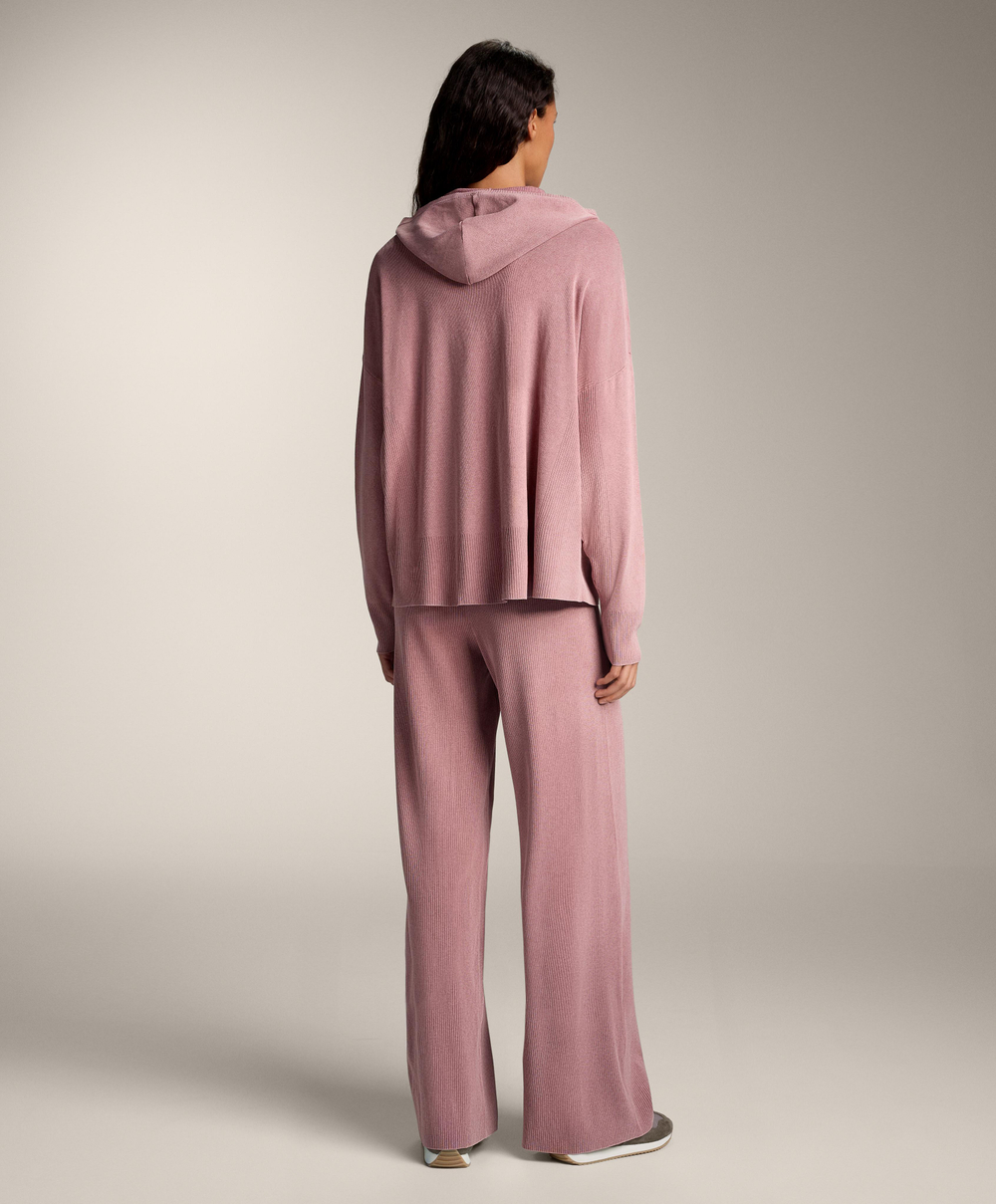 OYSHO Трикотажные брюки прямого кроя, светло-розовый