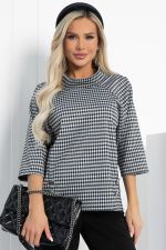 Джемпер Эдельвейс (черно-белый) Б12830-18М LT Collection