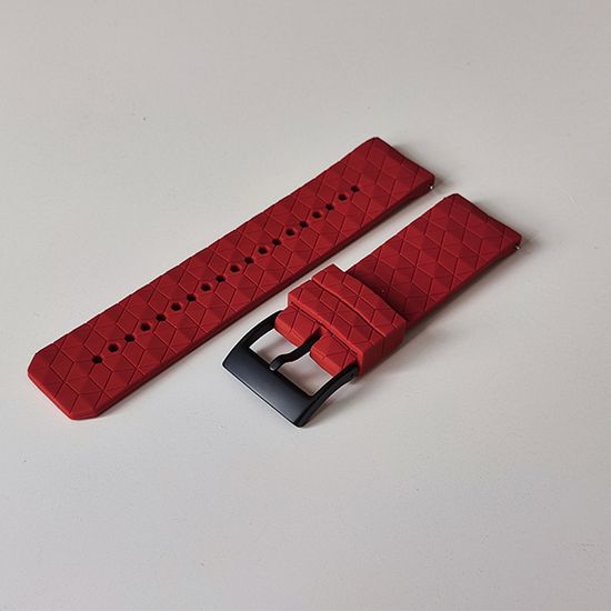 Ремешок Ranger 24 мм для Suunto 9 Baro, Suunto 7, Suunto Spartan Sport силиконовый быстросъемный (Красный)