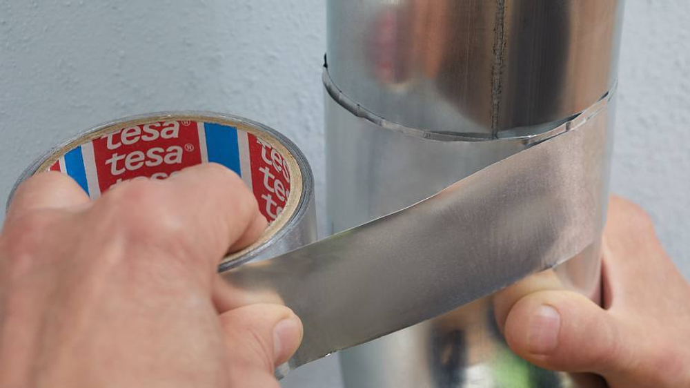 Алюминиевая клейкая лента Folsen® 074102, 70мкм, 120°С, с лайнером