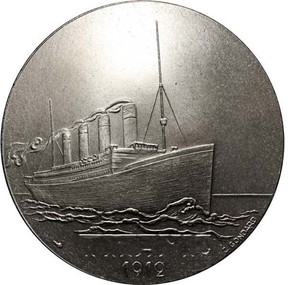 France, "Titanic" Ocean Liner Medal, Undated