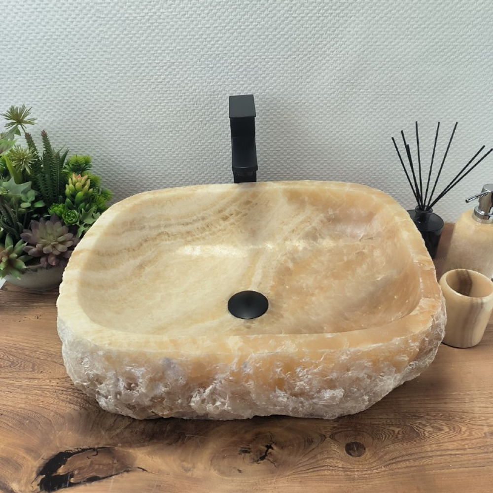 Раковина из оникса Erozy Yellow EO-62560 51*42*15 0099