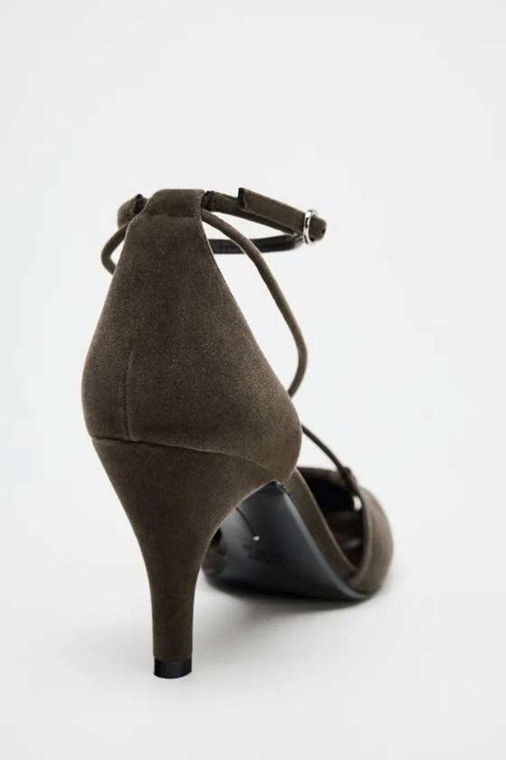 ZARA ТУФЛИ СО СБОРКОЙ, СЕРЫЙ