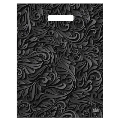 Пакет ПЭ с вырубной ручкой 31х40см (60) (Винтажные узоры) ламинированный Тико (х50/500)