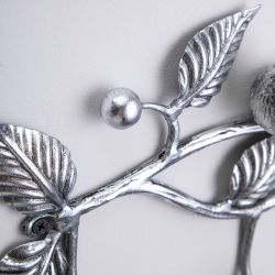 Вешалка настенная "Терра Гаэта" (с 3-мя крючками) Античное серебро