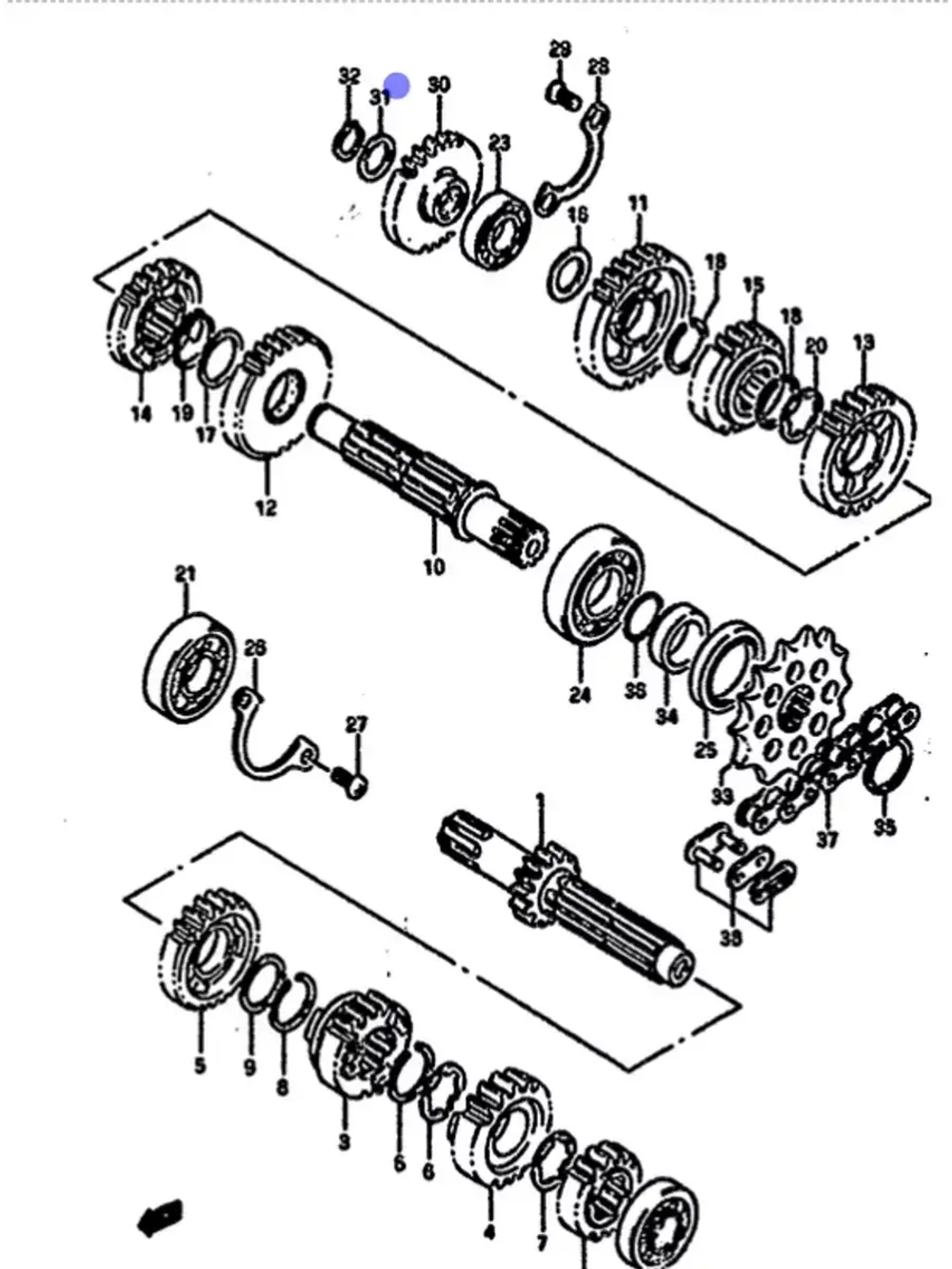 Шайба упорная для мототехники 08211-17241-000