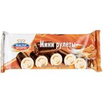 Мини-рулеты МАСТЕР ДЕСЕРТА глазированные с вареной сгущенкой, 175 г, 8163