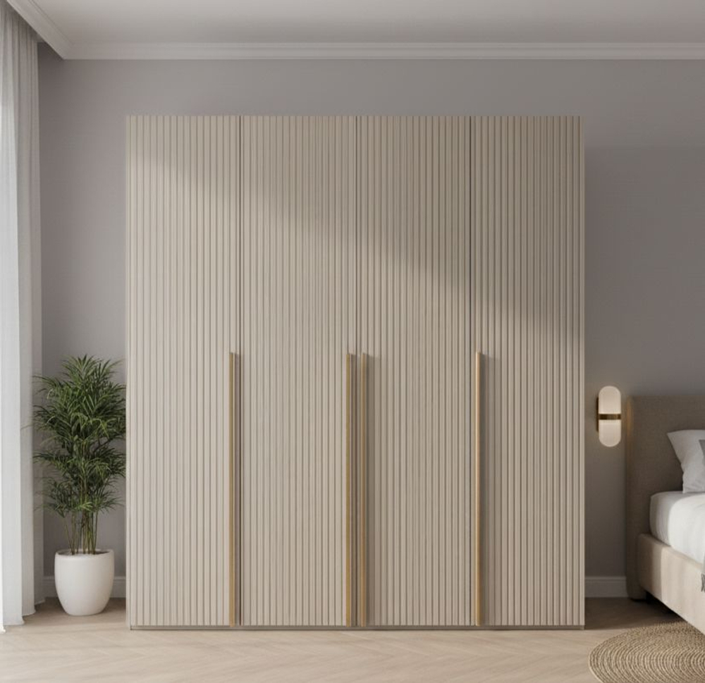 Шкаф для одежды, шкаф Аляска, серо-коричневый