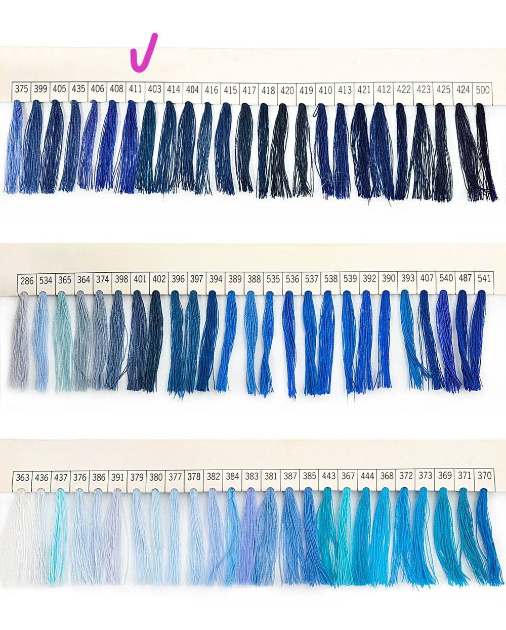 Нитки Dor Tak синие цв.411