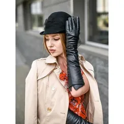 Перчатки женские, размер 7, цвет чёрный