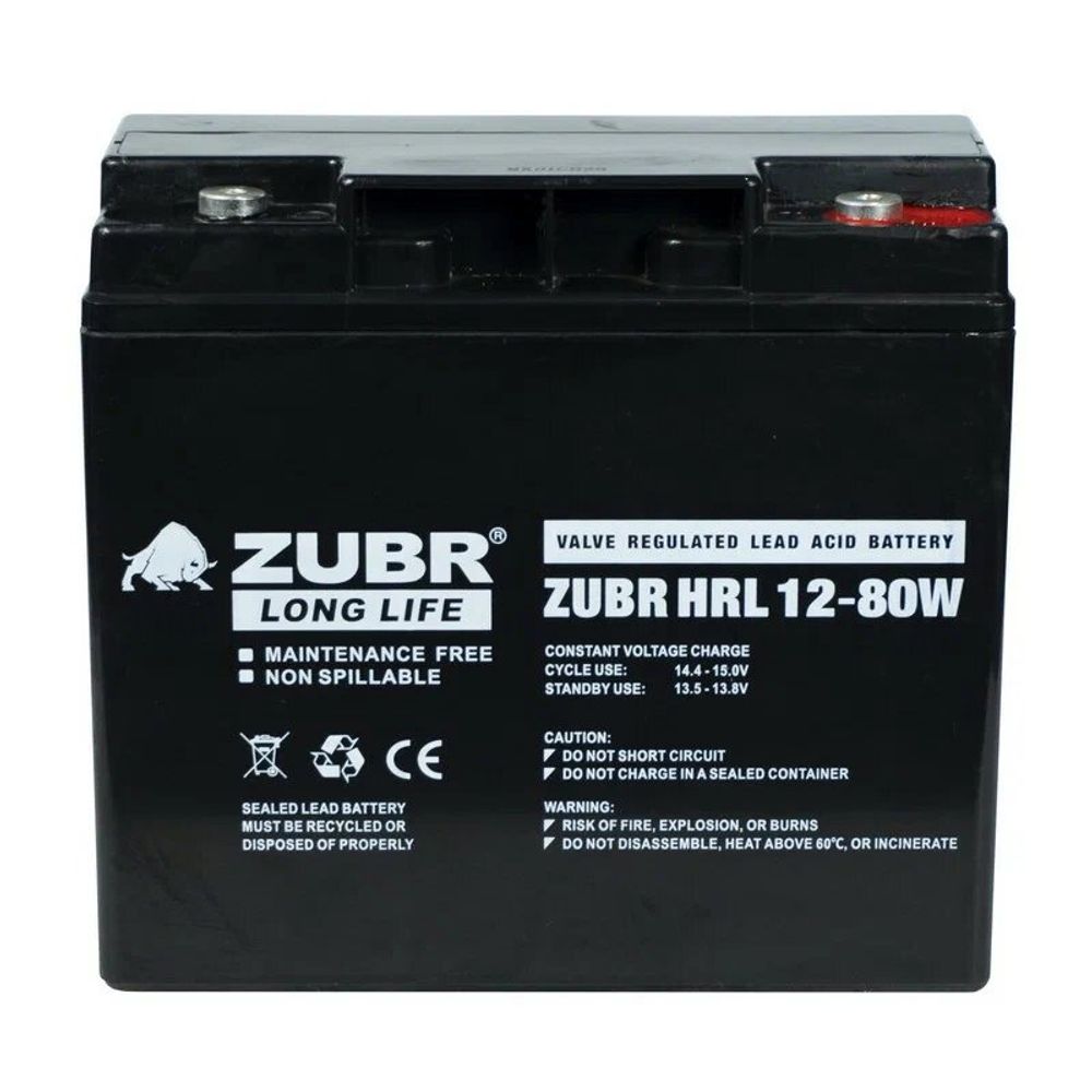 Аккумулятор ZUBR HRL12-80W