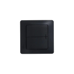 GLOSSA 2-клавишный ВЫКЛЮЧАТЕЛЬ с подсветкой, сх.5а, 10АХ, механизм, АНТРАЦИТ