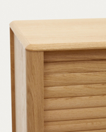 Сервант La Forma (ex Julia Grup) Lenon с 1 дверцей и 3 ящиками из шпона дуба 105 x 84 см